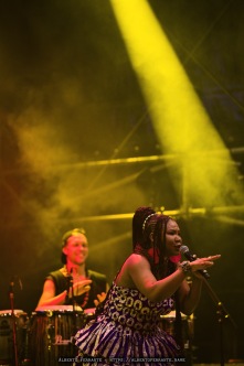 20260725 - Bellinzona Blues 2026, Night 2, Justina Lee Brown / Justina Lee Brown, vocals; Lou Cruz, bass; Andi Allenbach, guitar; David Stauffacher, percussion; Sam Schwalm, drums; Cesar Correa, piano - Piazza del Governo, Bellinzona, Switzerland