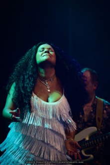 20260725 - Bellinzona Blues 2026, Night 2, Kyla Brox / Kyla Brox, vocals, flute; Danny Blomeley, bass; Paul Farr, guitar; Luke Flowers, drums - Piazza del Governo, Bellinzona, Switzerland