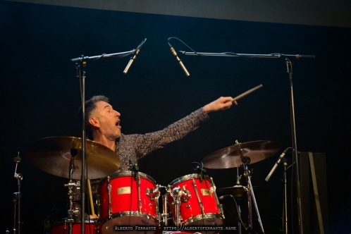 20260725 - Bellinzona Blues 2026, Night 2, Kyla Brox / Kyla Brox, vocals, flute; Danny Blomeley, bass; Paul Farr, guitar; Luke Flowers, drums - Piazza del Governo, Bellinzona, Switzerland