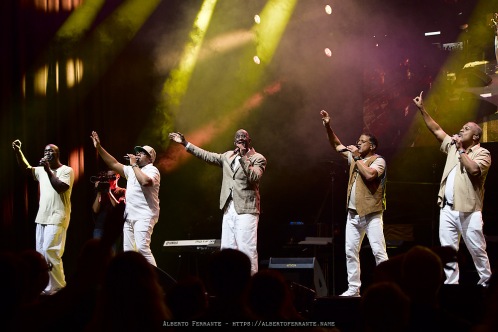 20250711 - Estivaljazz 2025, Night 2 / Take 6 / Alvin Chea, Khristian Dentley, Joey Kibble, Mark Kibble, Claude V. McKnight III, David Thomas - P.za della Riforma, Lugano, Switzerland