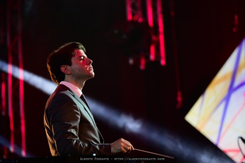 EstivalJazz 2019, Night 1; Ray Lema con l'Orchestra della Svizzera italiana, Conductor: Mariano Chiacchiarini feat. Etienne Mbappe - P.za Riforma, Lugano, Switzerland