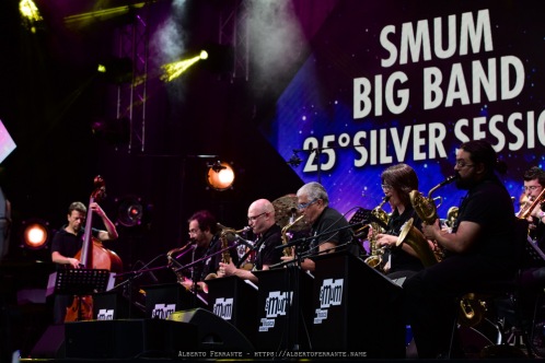 EstivalJazz 2019, Night 3; SMUM Big Band 25° Silver Session, special guest Bobby Watson with Ambrosetti Family - P.za della Riforma, Lugano, Switzerland