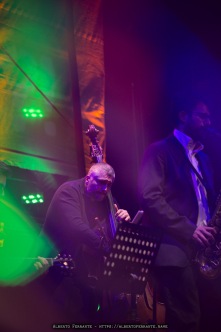20260312 - 27o Festival di cultura e musica jazz, So What?!, Night 1, Francesco Pierotti Quintet / Francesco Pierotti, contrabbasso, composizioni; Cosimo Boni, tromba; Giovanni Benvenuti, sax tenore; Francesco Zampini, chitarra; Bernardo Guerra, batteria - Cinema Teatro Chiasso (Switzerland)