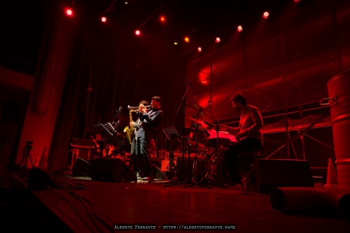 20260312 - 27o Festival di cultura e musica jazz, So What?!, Night 1, Francesco Pierotti Quintet / Francesco Pierotti, contrabbasso, composizioni; Cosimo Boni, tromba; Giovanni Benvenuti, sax tenore; Francesco Zampini, chitarra; Bernardo Guerra, batteria - Cinema Teatro Chiasso (Switzerland)