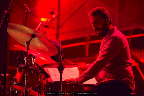20260312 - 27o Festival di cultura e musica jazz, So What?!, Night 1, Francesco Pierotti Quintet / Francesco Pierotti, contrabbasso, composizioni; Cosimo Boni, tromba; Giovanni Benvenuti, sax tenore; Francesco Zampini, chitarra; Bernardo Guerra, batteria - Cinema Teatro Chiasso (Switzerland)