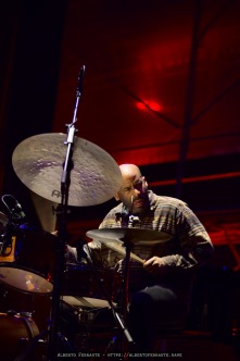 20260313 - 27o Festival di cultura e musica jazz, So What?!, Night 2, James Brandon Lewis Trio / James Brandon Lewis, sax tenore; Josh Werner, basso elettrico; Chad Taylor, batteria - Cinema Teatro Chiasso (Switzerland)