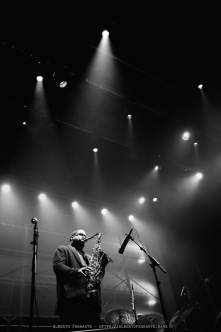 20260313 - 27o Festival di cultura e musica jazz, So What?!, Night 2, James Brandon Lewis Trio / James Brandon Lewis, sax tenore; Josh Werner, basso elettrico; Chad Taylor, batteria - Cinema Teatro Chiasso (Switzerland)