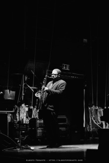 20260313 - 27o Festival di cultura e musica jazz, So What?!, Night 2, James Brandon Lewis Trio / James Brandon Lewis, sax tenore; Josh Werner, basso elettrico; Chad Taylor, batteria - Cinema Teatro Chiasso (Switzerland)