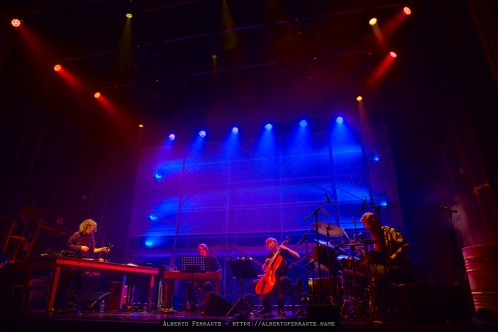 20260314 - 27o Festival di cultura e musica jazz, So What?!, Night 3, Tilo Weber Quartet / Laure Boer, voce, elettronica, noise; Mathilde Vendramin violoncello; Lucas Leidinger, clavicembalo, synthesizer; Tilo Weber, batteria, contrabbasso - Cinema Teatro Chiasso (Switzerland)