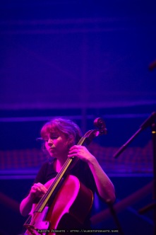 20260314 - 27o Festival di cultura e musica jazz, So What?!, Night 3, Tilo Weber Quartet / Laure Boer, voce, elettronica, noise; Mathilde Vendramin violoncello; Lucas Leidinger, clavicembalo, synthesizer; Tilo Weber, batteria, contrabbasso - Cinema Teatro Chiasso (Switzerland)