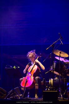 20260314 - 27o Festival di cultura e musica jazz, So What?!, Night 3, Tilo Weber Quartet / Laure Boer, voce, elettronica, noise; Mathilde Vendramin violoncello; Lucas Leidinger, clavicembalo, synthesizer; Tilo Weber, batteria, contrabbasso - Cinema Teatro Chiasso (Switzerland)