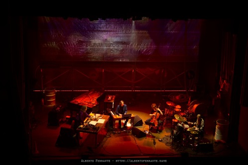 20260314 - 27o Festival di cultura e musica jazz, So What?!, Night 3, Tilo Weber Quartet / Laure Boer, voce, elettronica, noise; Mathilde Vendramin violoncello; Lucas Leidinger, clavicembalo, synthesizer; Tilo Weber, batteria, contrabbasso - Cinema Teatro Chiasso (Switzerland)